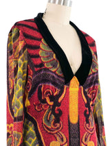 Vivienne Tam Printed Mesh Top Top arcadeshops.com