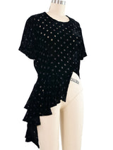 Comme des Garcons Polka Dot Asymmetrical Top Top arcadeshops.com