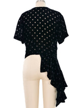 Comme des Garcons Polka Dot Asymmetrical Top Top arcadeshops.com