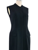 1990s Calvin Klein Collection Sleeveless Wool Dress Dress arcadeshops.com