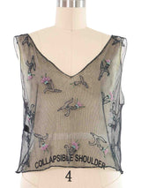 1997 Prada Beaded Sheer Top Top arcadeshops.com