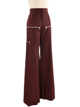 Chloe Zip Accented Trousers Bottom arcadeshops.com