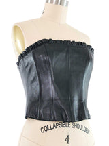 Moschino Leather Bustier Top arcadeshops.com