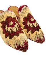 Red Tapestry Mules, 7.5 Accessory arcadeshops.com