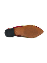 Red Tapestry Mules, 7.5 Accessory arcadeshops.com