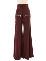 Chloe Zip Accented Trousers Bottom arcadeshops.com