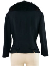 1960s Lilli Ann Fur Collar Wool Jacket Jacket arcadeshops.com