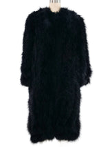 Black Marabou Duster Outerwear arcadeshops.com