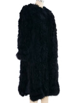Black Marabou Duster Outerwear arcadeshops.com