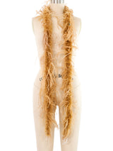 Champagne Ostrich Feather Boa Accessory arcadeshops.com