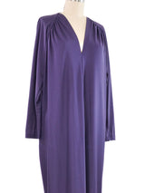 Halston IV Plum Jersey Caftan