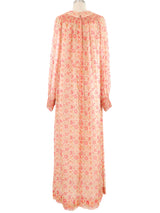 Treacy Lowe Smocked Floral Chiffon Dress Dress arcadeshops.com
