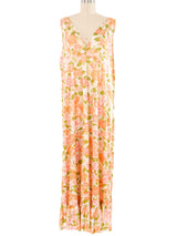 Rose and Peony Print Jersey Lounge Ensemble