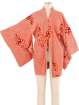 Red Shibori Haori Kimono Jacket arcadeshops.com