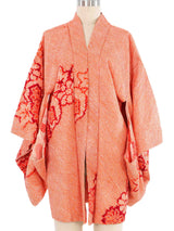 Orange Shibori Haori Kimono Jacket arcadeshops.com