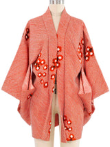Red Shibori Haori Kimono Jacket arcadeshops.com