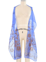 Zandra Rhodes Painted Silk Scarf