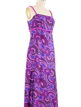 1960s Ultraviolet Paisley Dress Dress arcadeshops.com
