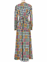 1970s Dot Print Caftan Dress arcadeshops.com
