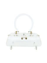 1950's Floral Lucite Box Bag
