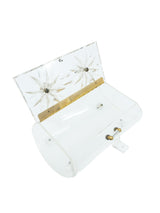 1950's Floral Lucite Box Bag