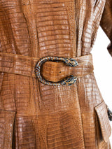 1970s Gucci Dionysus Lizard Leather Trench