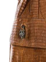 1970s Gucci Dionysus Lizard Leather Trench