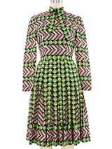 Graphic Floral Shirt Dress Dress arcadeshops.com