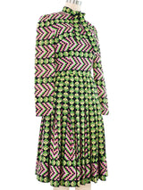 Graphic Floral Shirt Dress Dress arcadeshops.com