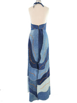 Love Melody Patchwork Denim Halter Dress Dress arcadeshops.com