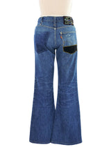 Ron Herman Reworked Embroidered Levis Flare Leg Pants Bottom arcadeshops.com