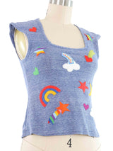 Terrific Patched Tank Top