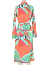1970s Lanvin Landscape Shirtdress Dress arcadeshops.com