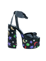 Yves Saint Laurent Paige Sequin Platform Sandal, 37 Accessory arcadeshops.com