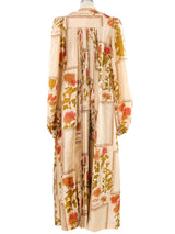 Jean Varon Deco Chrysanthemum Print Caftan