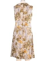 Louis Feraud Metallic Brocade Pleated Dress Dress arcadeshops.com