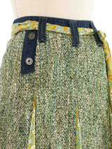 D&G Tweed and Denim Mini Skirt Bottom arcadeshops.com