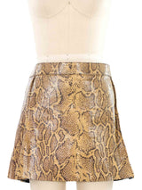 Chloe Python Embossed Mini Skirt