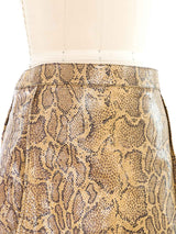 Chloe Python Embossed Mini Skirt