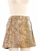 Chloe Python Embossed Mini Skirt