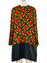 1960s Multicolor Velvet Tunic Dress Dress arcadeshops.com