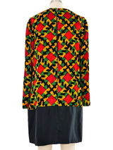 1960s Multicolor Velvet Tunic Dress Dress arcadeshops.com