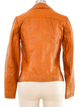 1970s Woven Panel Leather Jacket Jacket arcadeshops.com