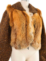 Red Fox Paneled Cardigan Jacket arcadeshops.com
