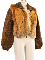 Red Fox Paneled Cardigan Jacket arcadeshops.com
