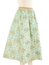 Tina Leser Quilted Mint Skirt