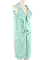 Moschino Mint Satin Twist Dress