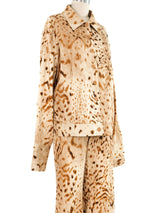 Gianfranco Ferre Animal Print Pant Suit Suit arcadeshops.com