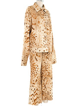 Gianfranco Ferre Animal Print Pant Suit Suit arcadeshops.com