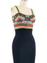 Jean Paul Gaultier Knit Bodice Slip Dress